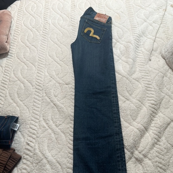 Evisu denim size 28 low rise baggy (AUTHENTIC) - Picture 3 of 6